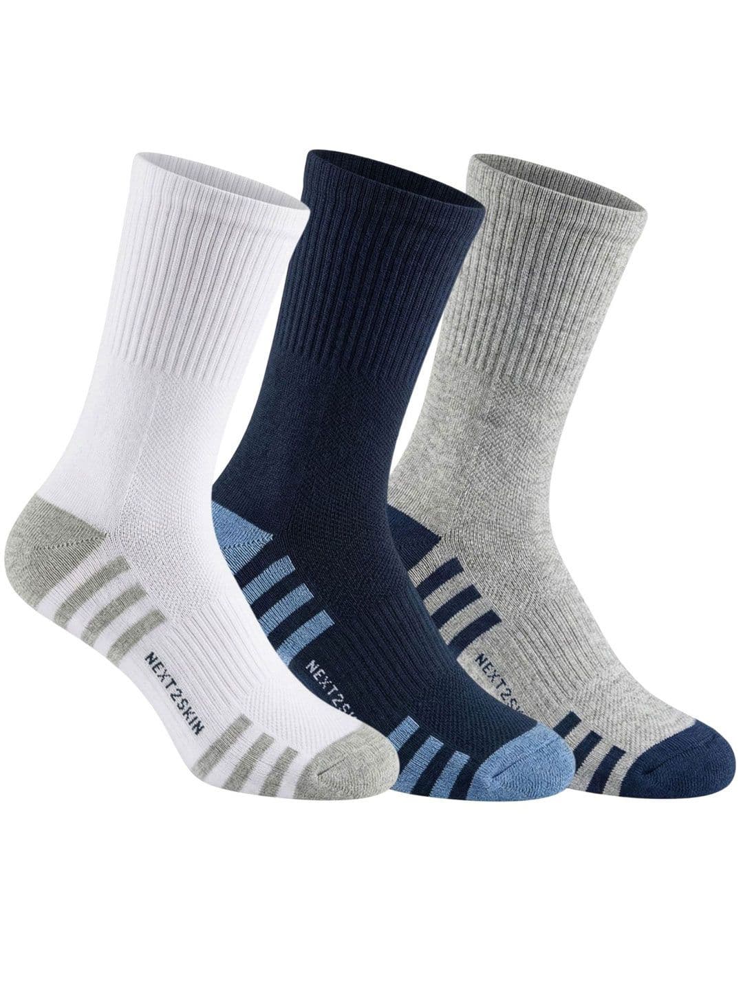 N2S NEXT2SKIN Men Pack of 3 Cotton Assorted Ankle Length Socks - view 1