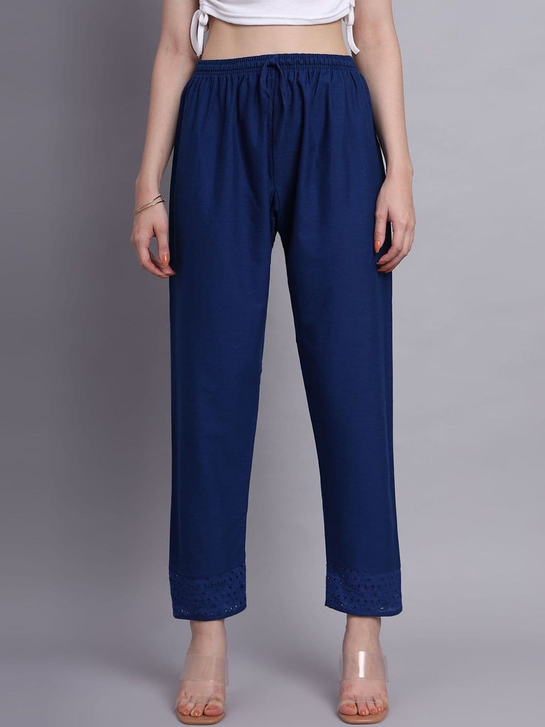 DEIFIC Women Knitted Ethnic Palazzos - view 1