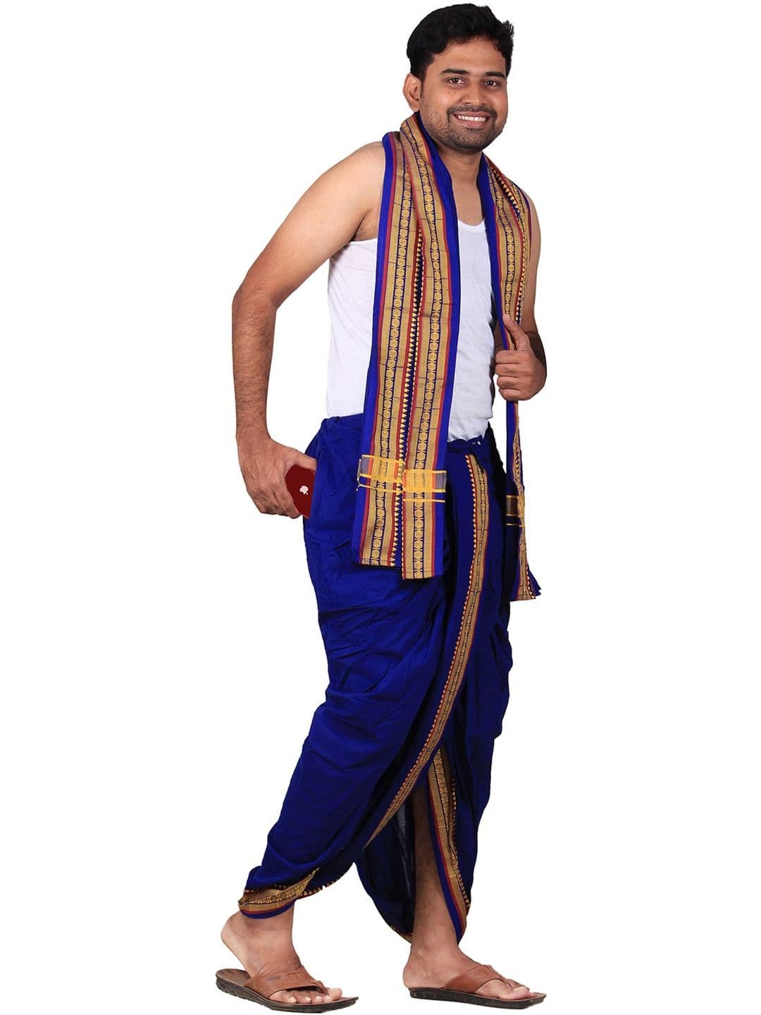 PRAKASAM COTTON Men Cotton Dhoti Dhotis - view 1