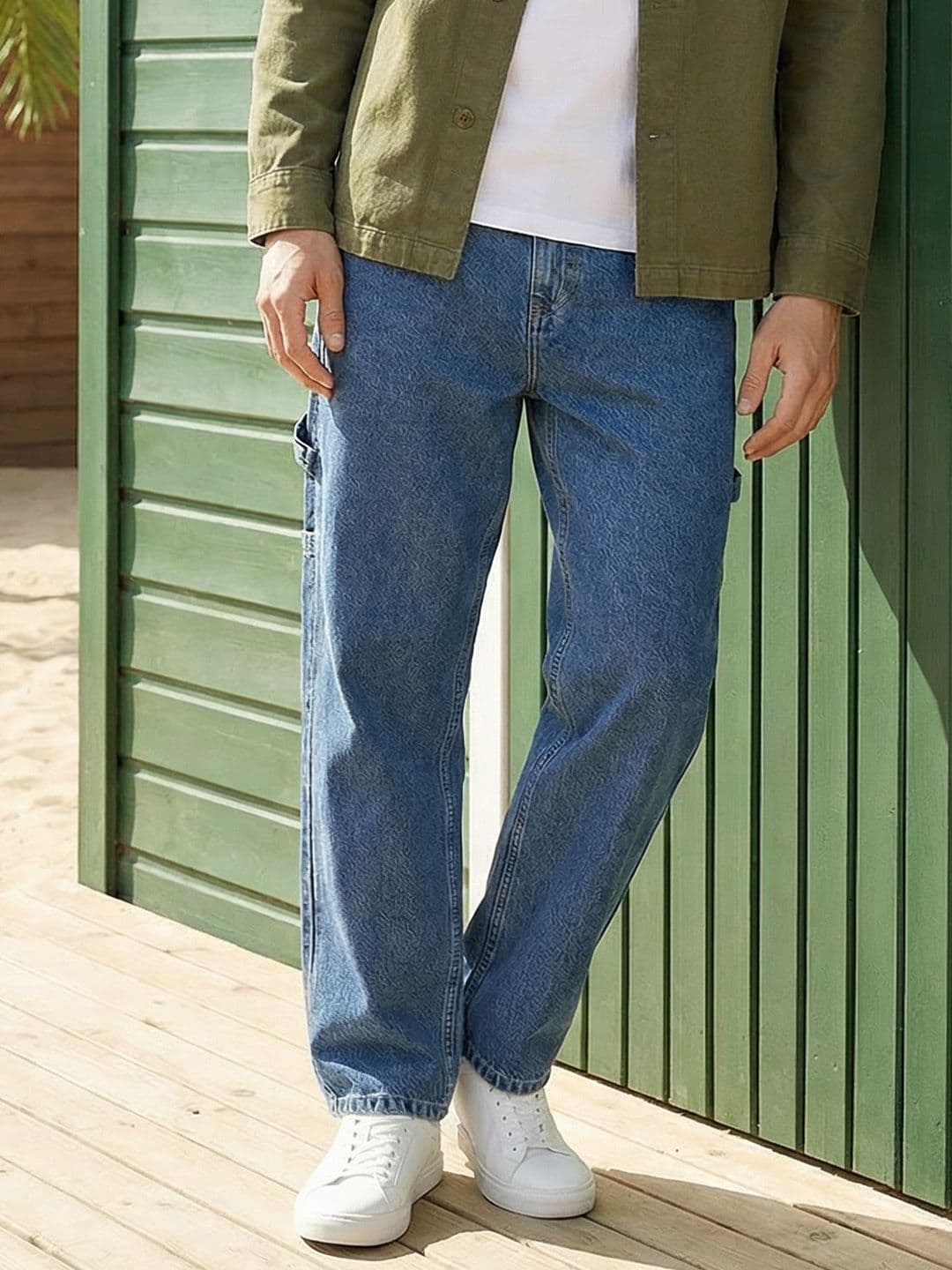 Mast & Harbour Men Straight Fit Light Fade Jeans - view 1
