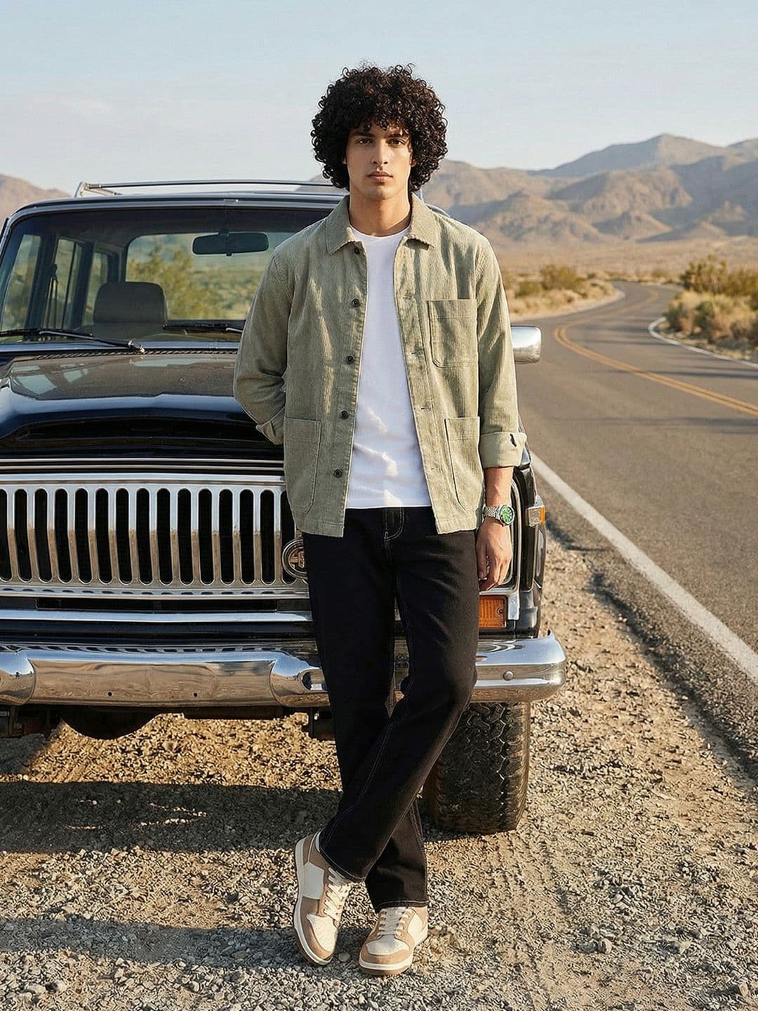 The Roadster Life Co. Men Relaxed Fit Mid-Rise Pure Cotton Jeans - view 1