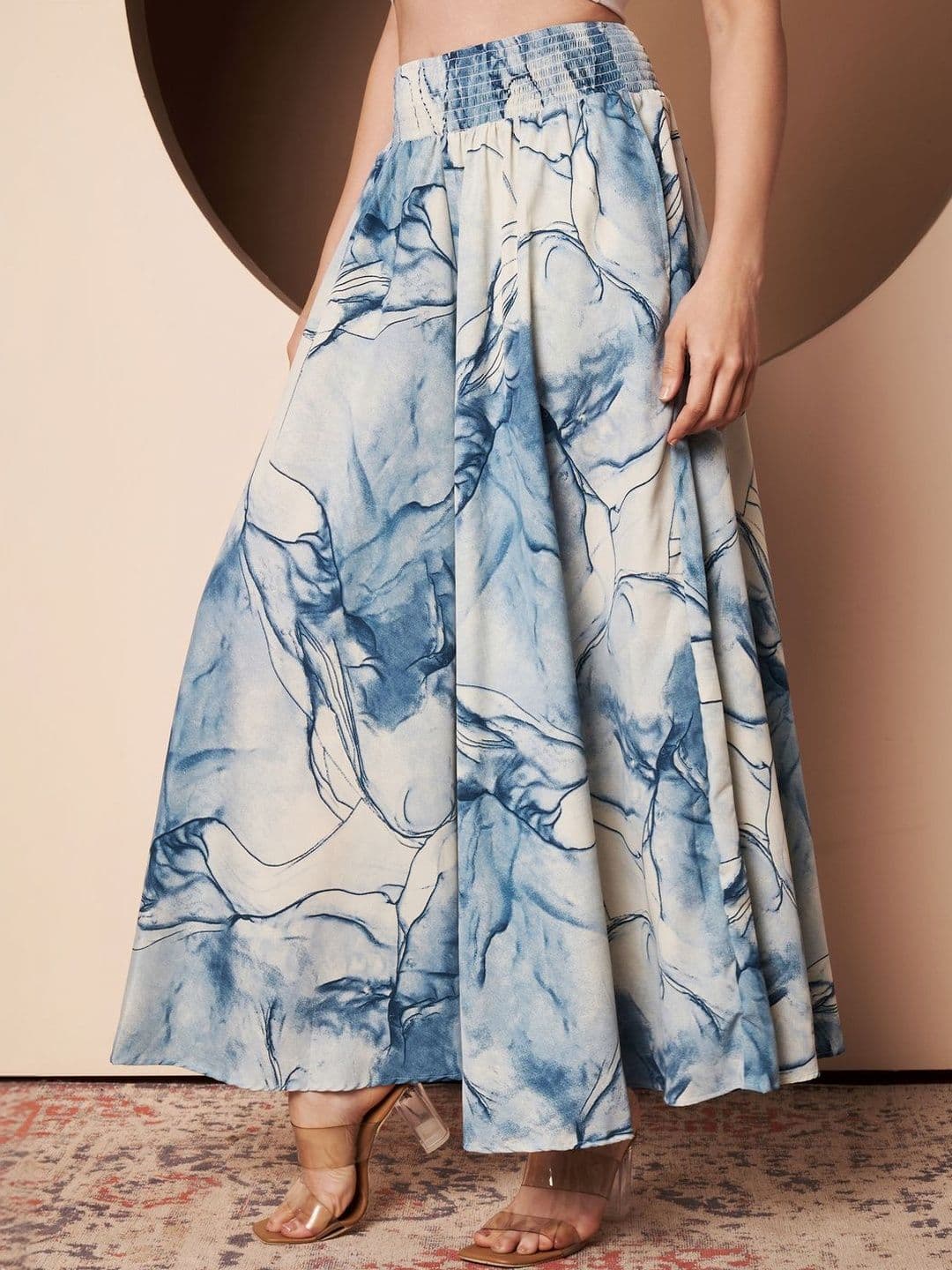 OTABU Women Printed Flared Palazzos - view 1