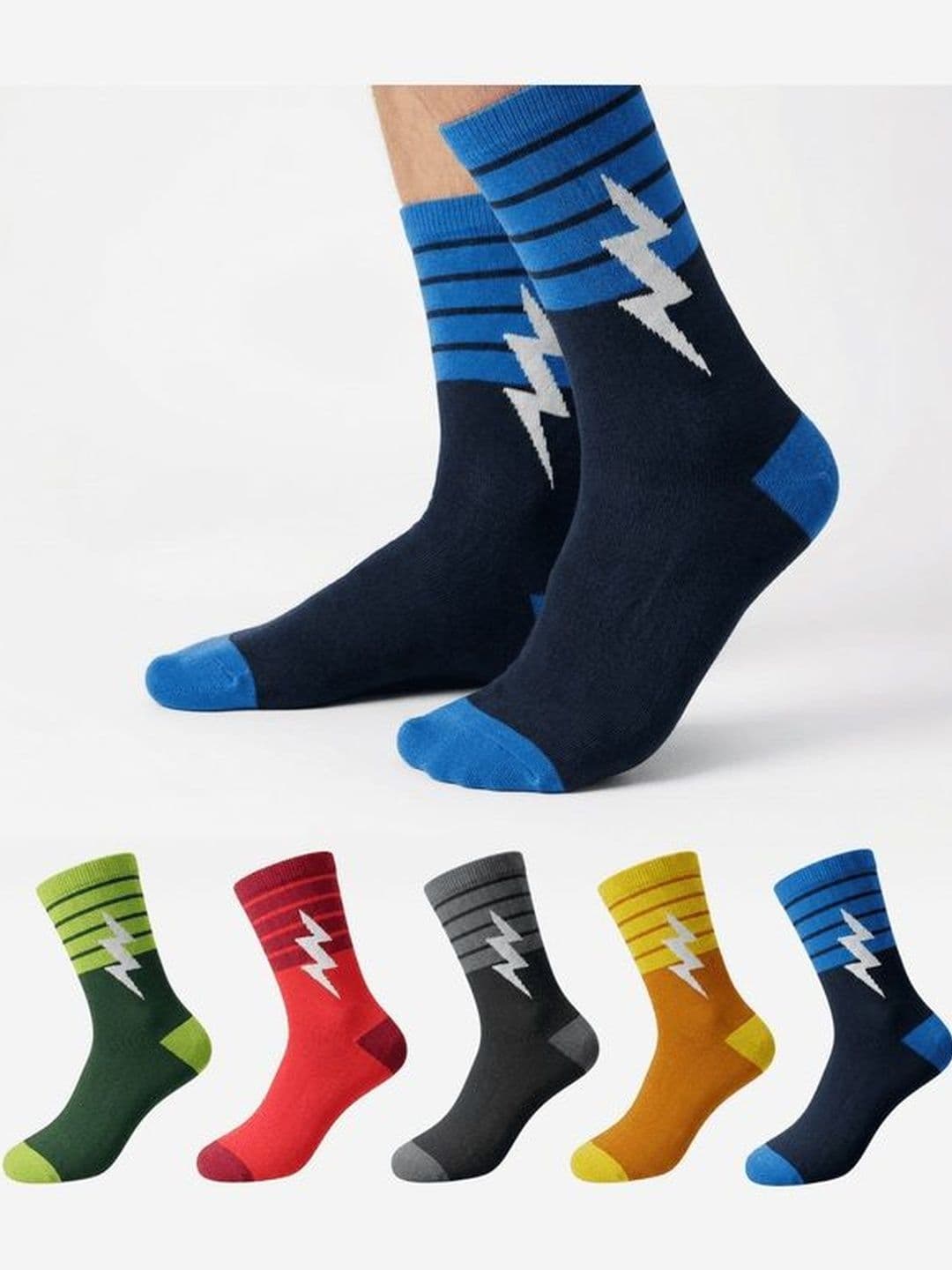 PRASTHAN Men Pack of 5 Cotton Ankle Length Socks - view 1