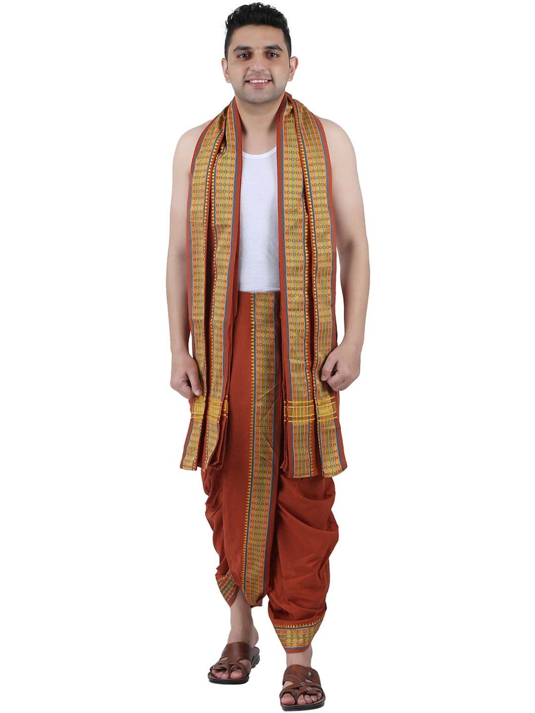 PRAKASAM COTTON Men Cotton Dhoti Dhotis - view 1