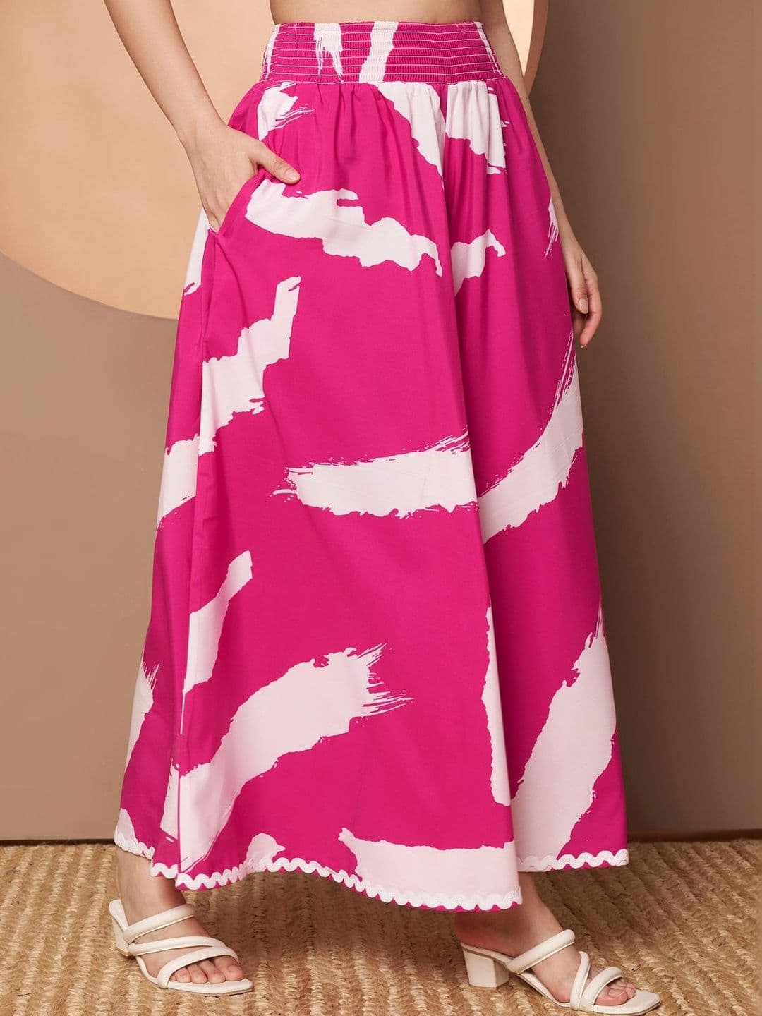 OTABU Women Printed Flared Palazzos - view 1