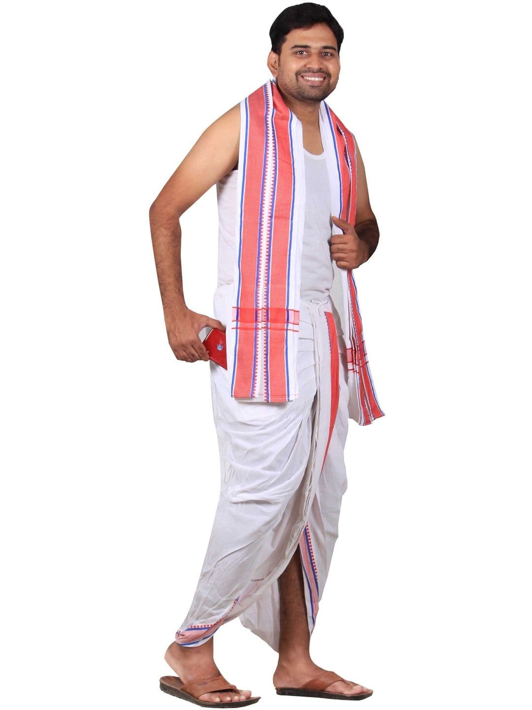 PRAKASAM COTTON Men Cotton Dhoti Dhotis - view 1