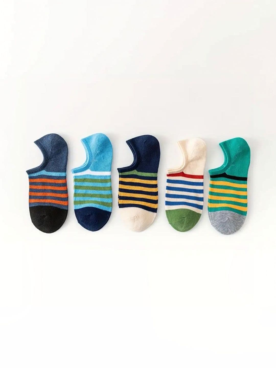 PRASTHAN Men Pack of 5 Cotton Blend Ankle Length Socks - view 1