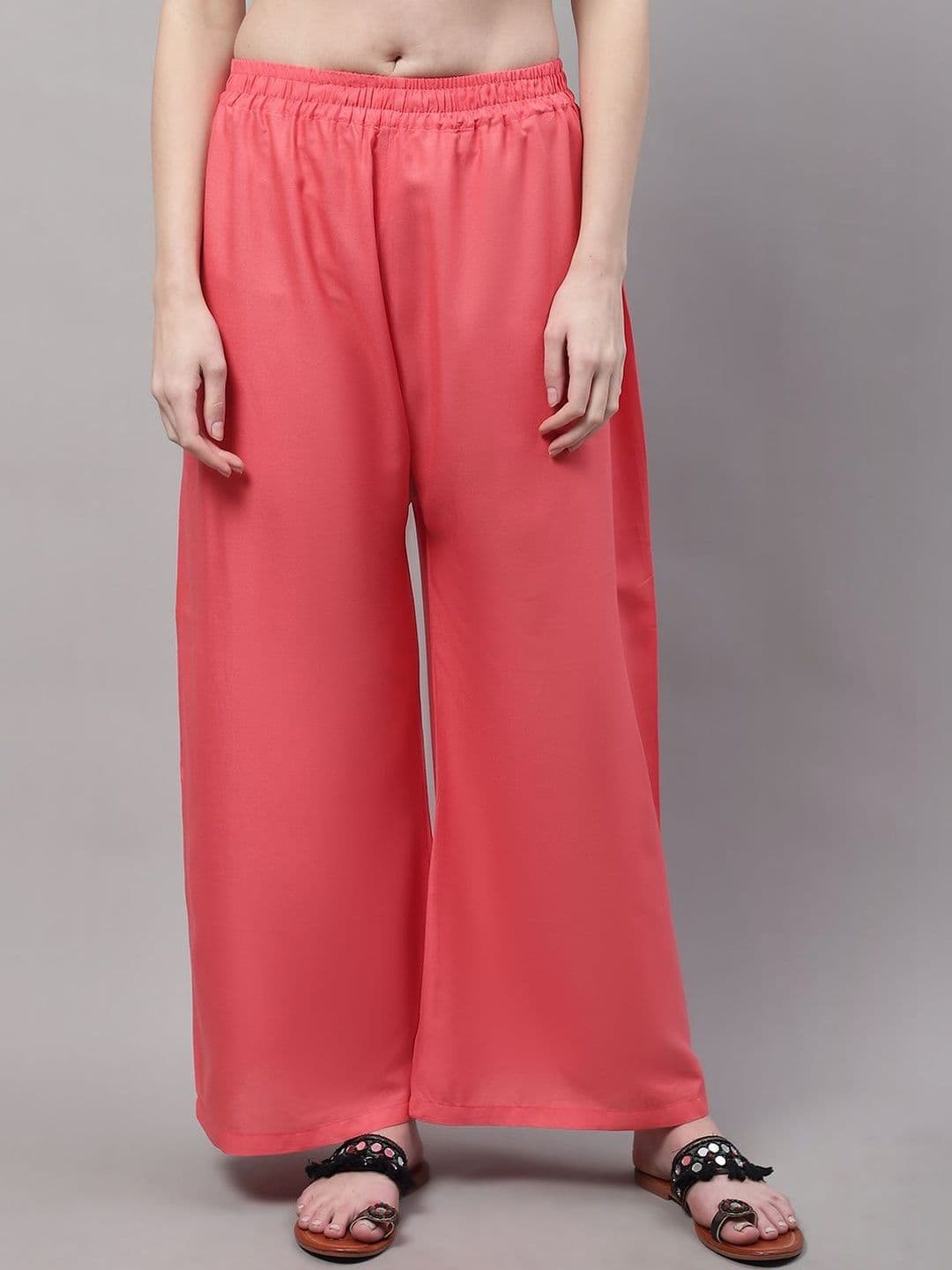 KALINI Women Flared Ethnic Palazzos - view 1