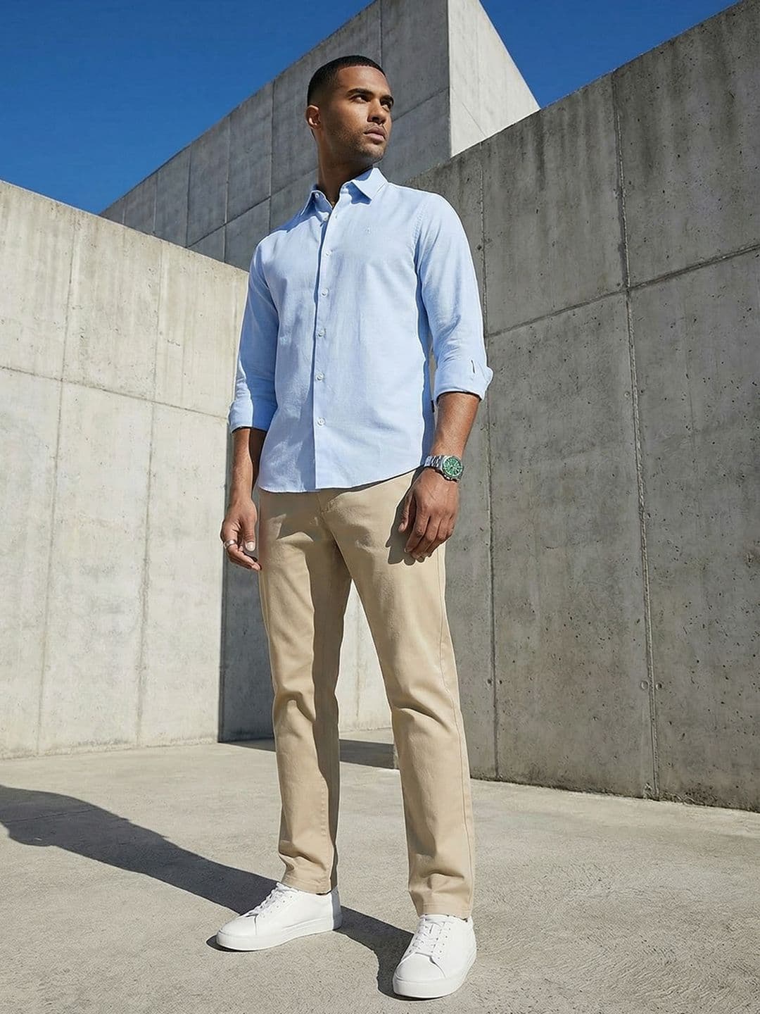 The Roadster Life Co. Slim Fit Spread Collar Casual Shirt - view 1