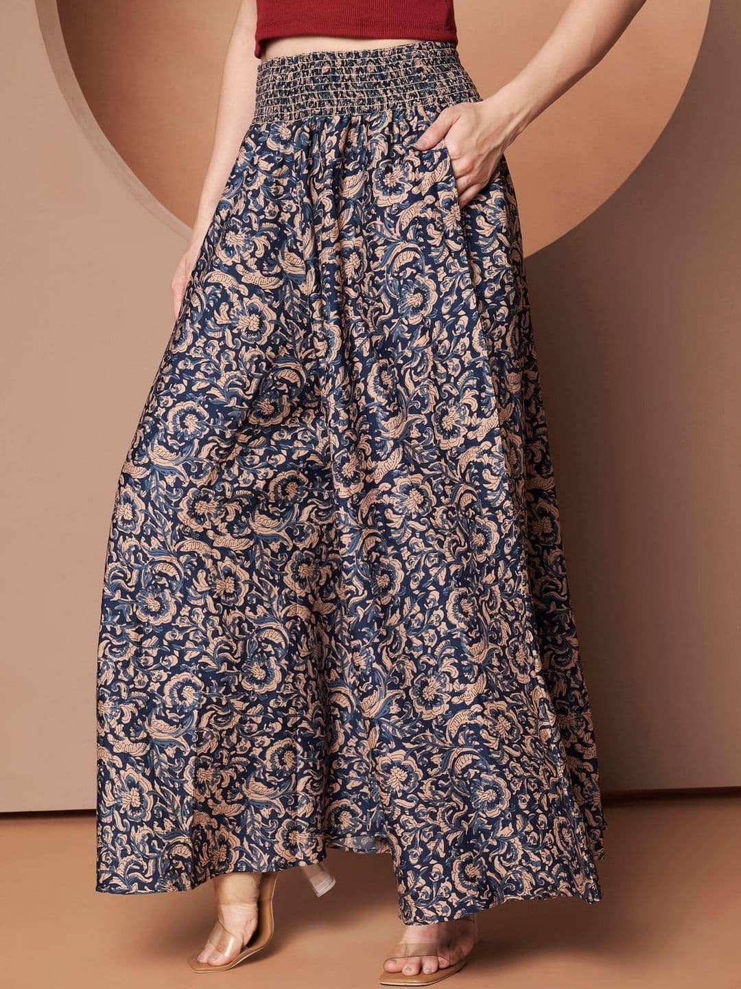 OTABU Women Floral Printed Flared Palazzos - view 1