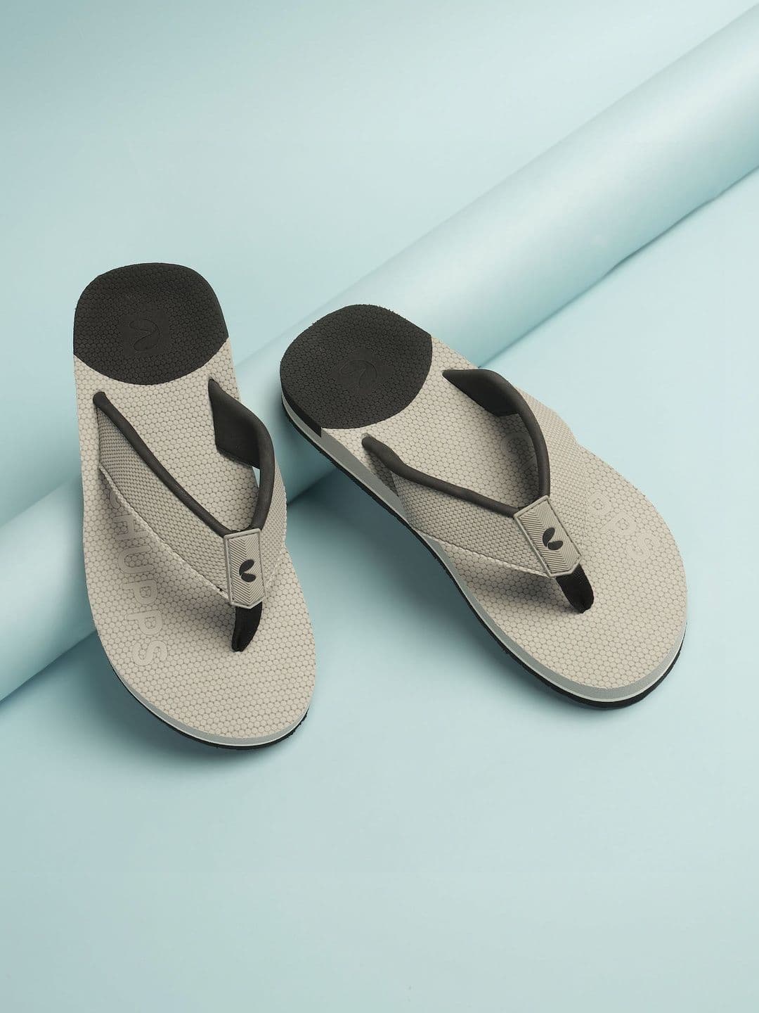 CHUPPS Men Grey Black Brut Orthopedic Sliders - view 1