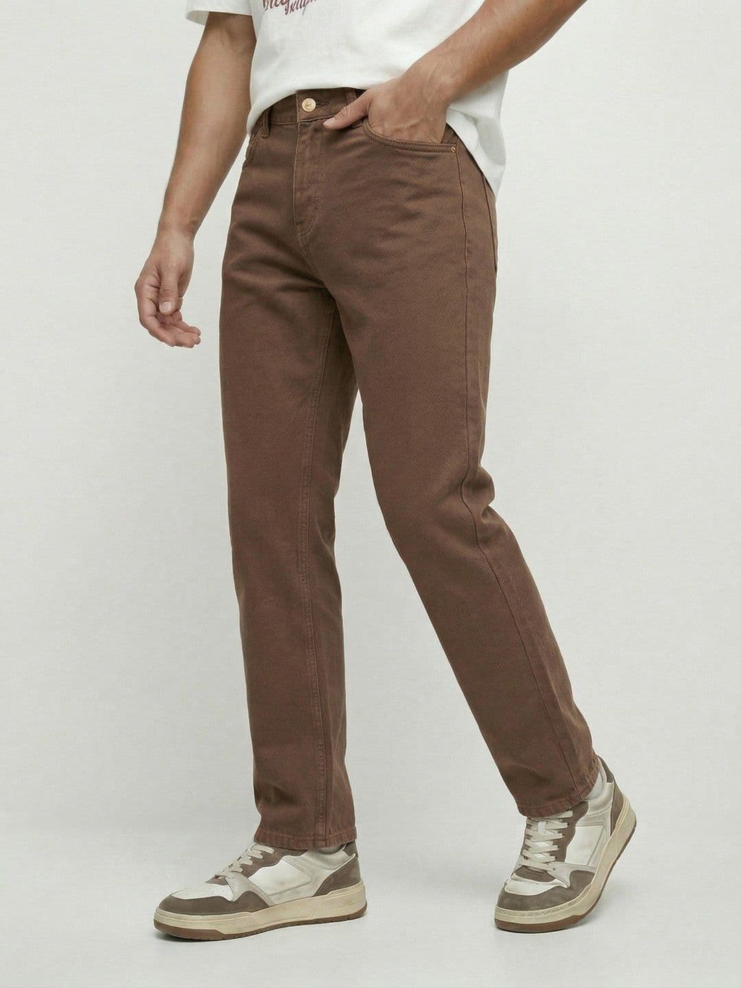 glitchez Men Straight Fit Pure Cotton Jeans - view 1