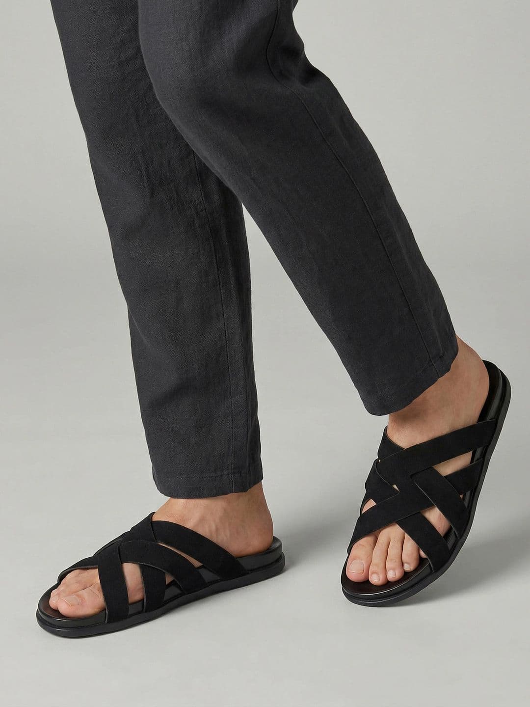Styli "Men Criss-Cross Slide Comfort Sandal - view 1