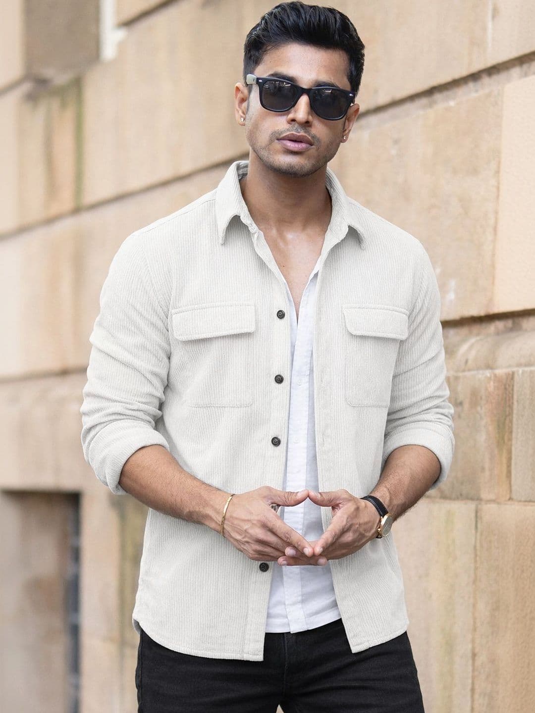 CHROVEL Men Corduroy Jacket