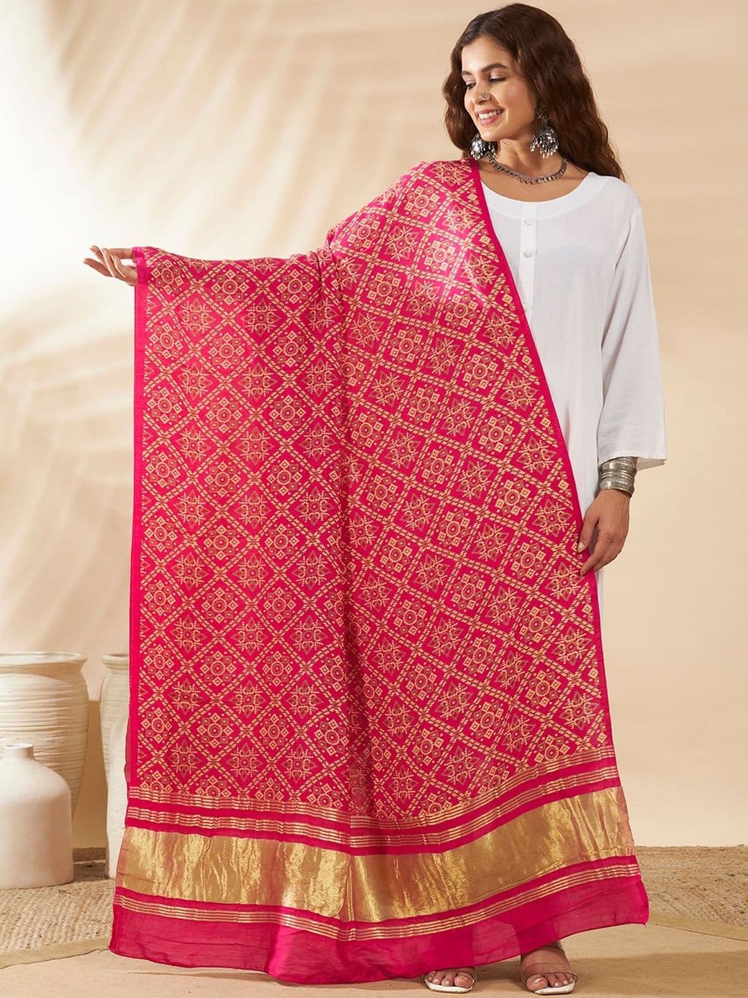 HANDICRAFT PALACE Printed Dupatta - view 1