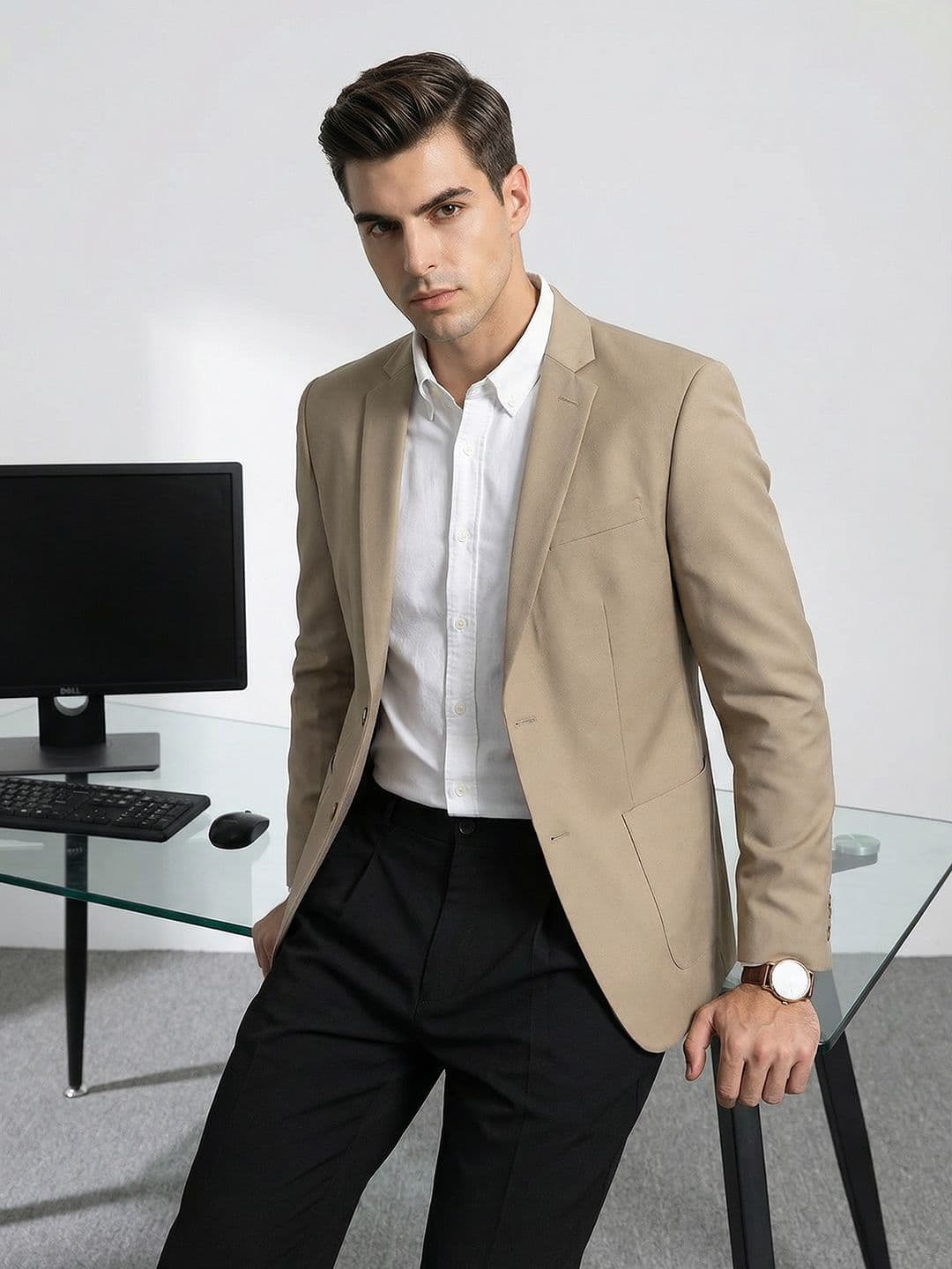 INVICTUS Single-Breasted Formal Blazer