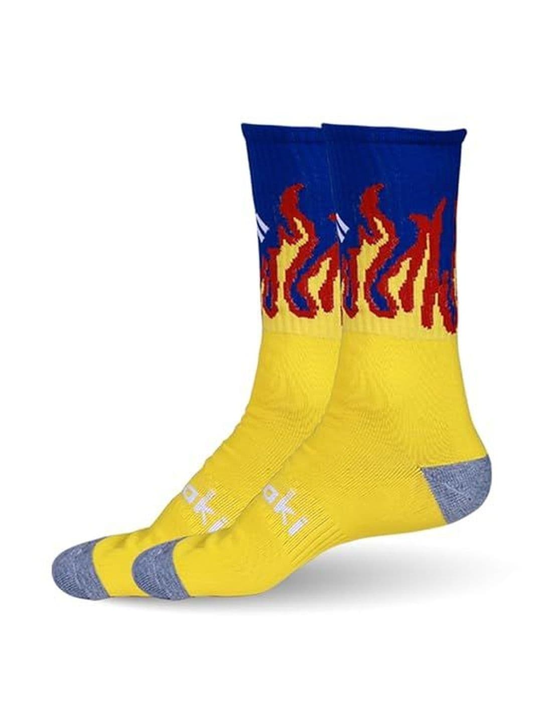 mizaki Men Pack of 2 Cotton Blend Assorted Calf Length Socks - view 1