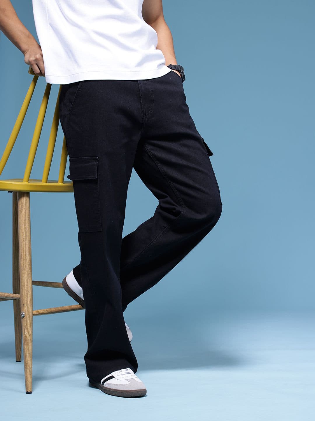 HERE&NOW Men Baggy Fit Stretchable Jeans - view 1