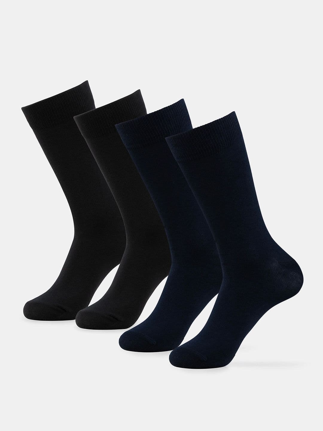 Jockey Men Pack of 2 Mercerized Cotton Crew Length Socks with StayFresh Treatment - 7192