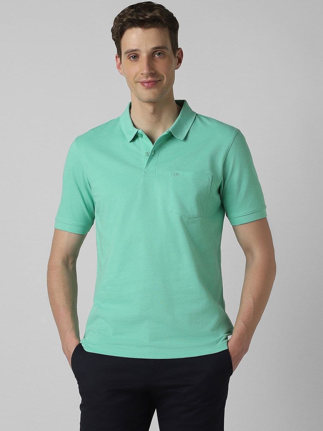 Peter England Casuals Men Polo Collar Pockets T-shirt - view 1