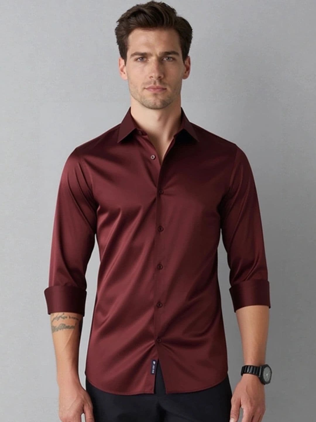 The Roadster Lifestyle Co Spread Collar Full Casual Shirt - view 1