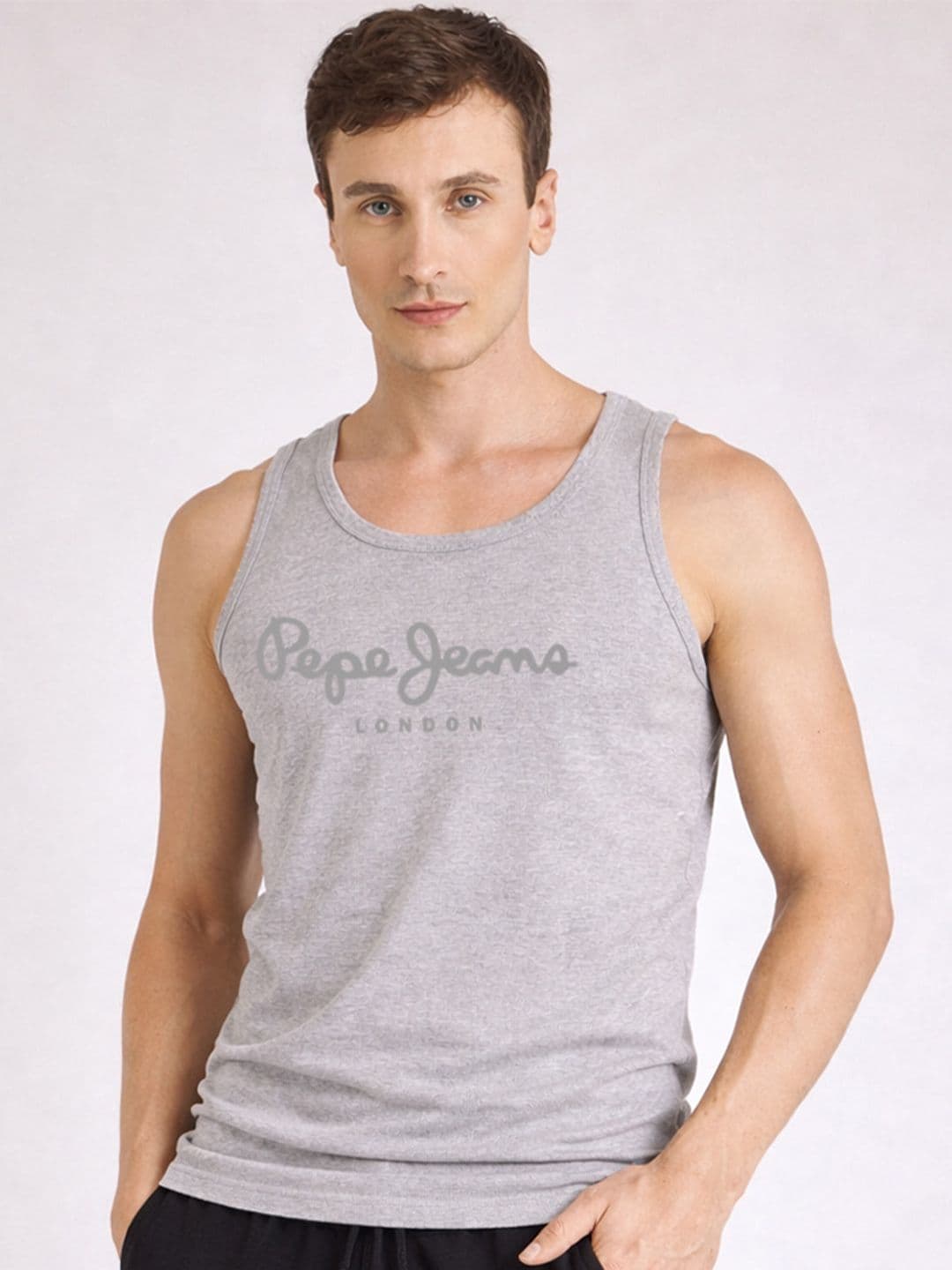 Pepe Jeans Printed Enriched Cotton Gym Vest