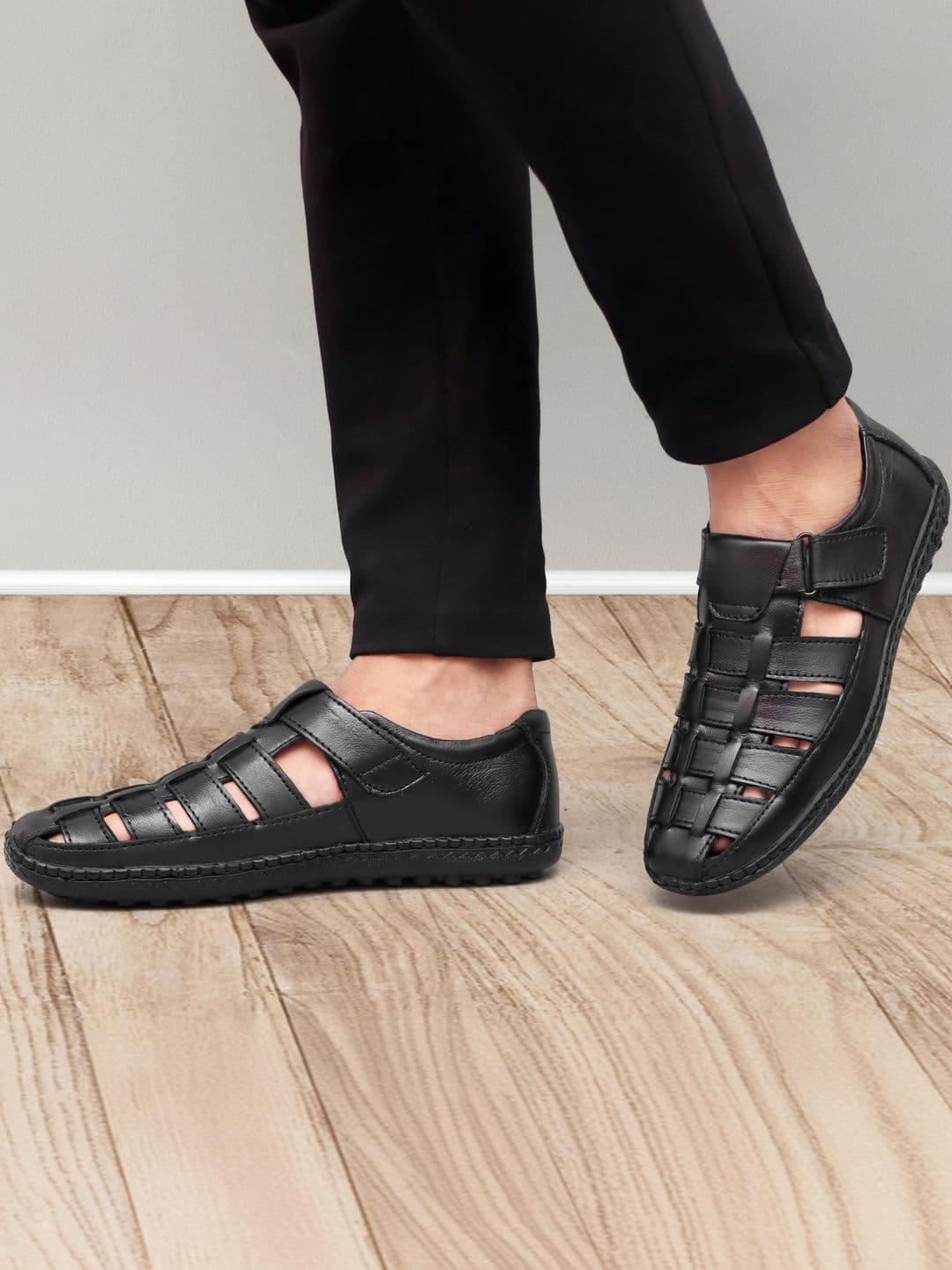 Mast & Harbour Men Leather Fisherman Sandals - view 1