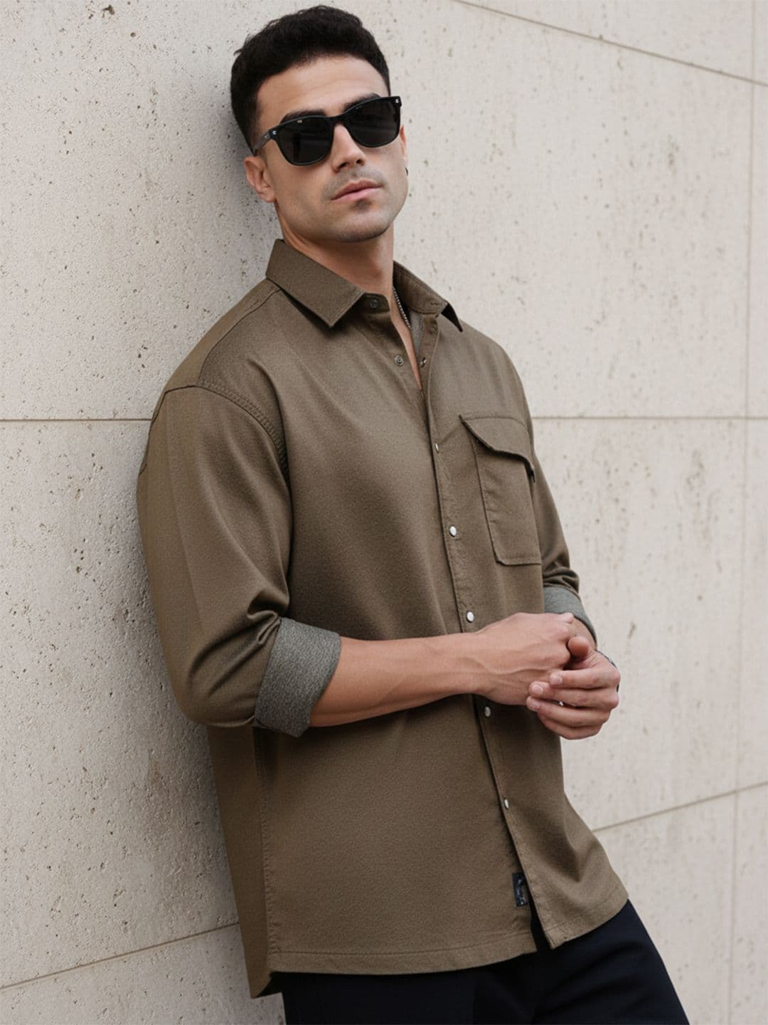 The Roadster Life Co. Relaxed Fit Opaque Casual Shirt - view 1