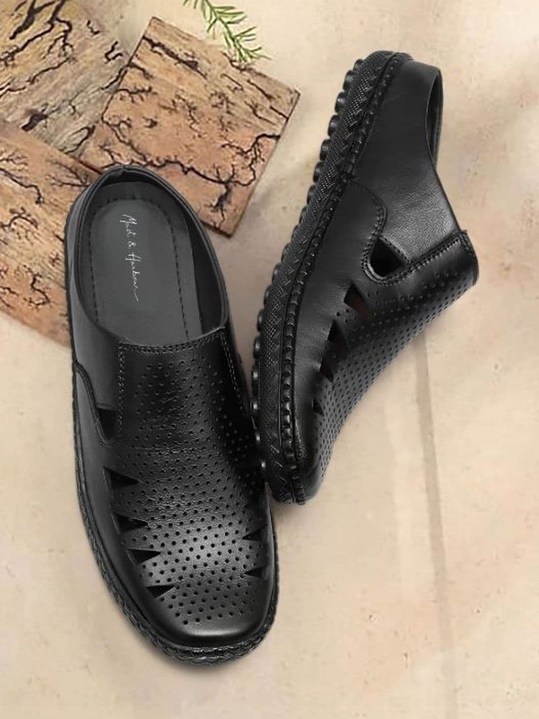 Mast & Harbour Men Leather Comfort Sandals - view 1