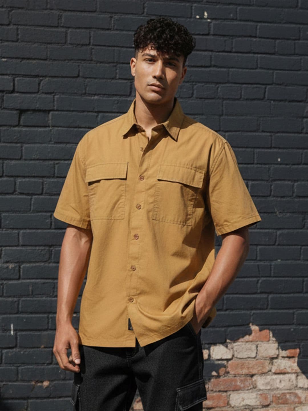 The Roadster Life Co. Relaxed Fit Drop-Shoulder Sleeves Pure Cotton Casual Shirt - view 1