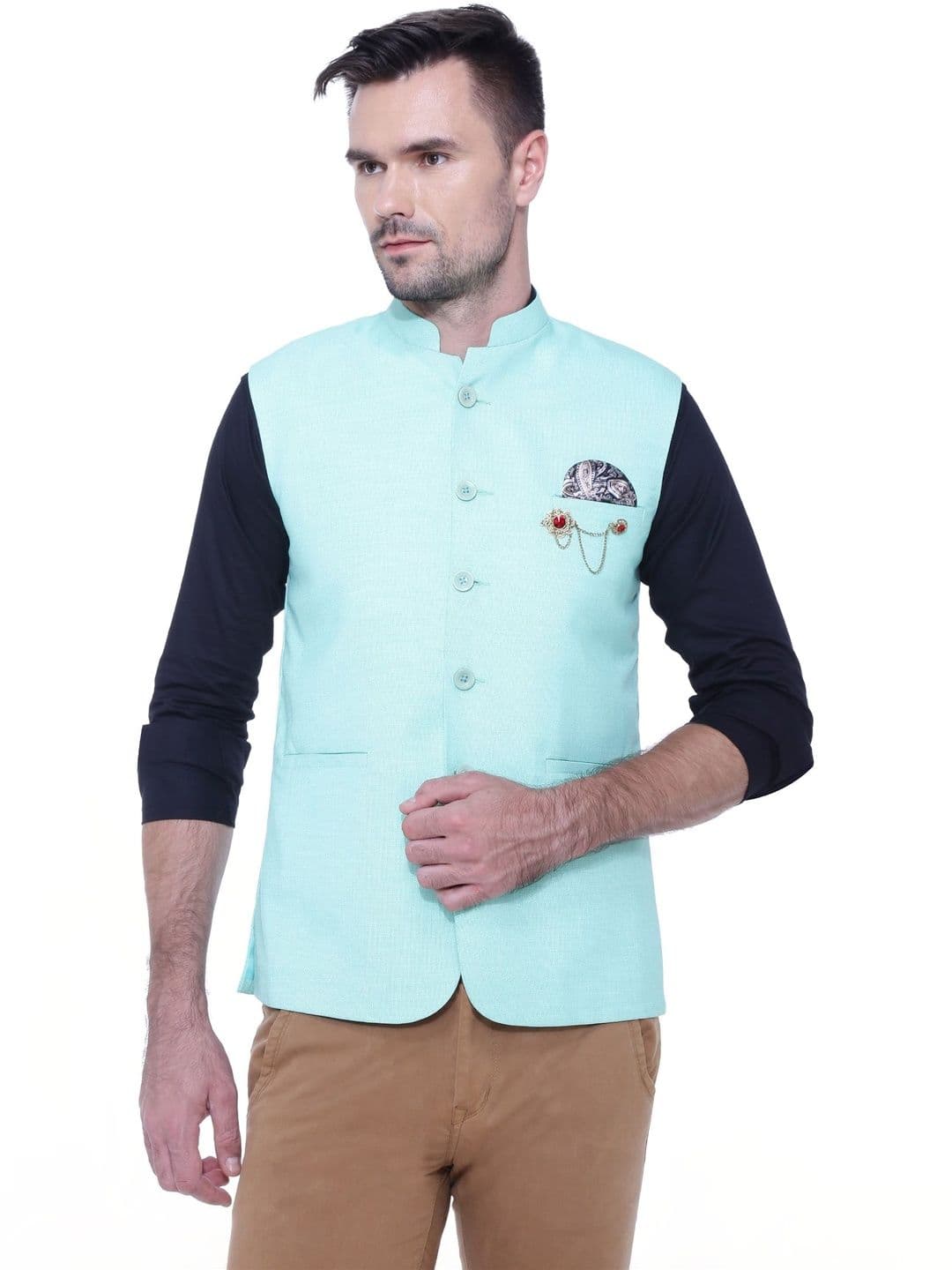 FRIENDHOOD Mandarin Collar Nehru Jackets - view 1
