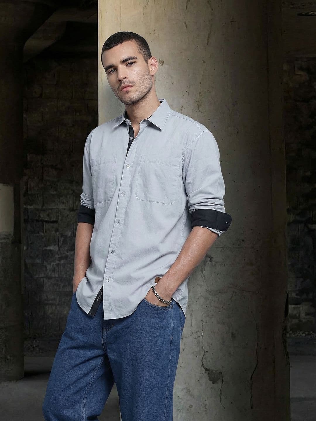 The Roadster Life Co. Relaxed Fit Opaque Cotton Casual Shirt - view 1
