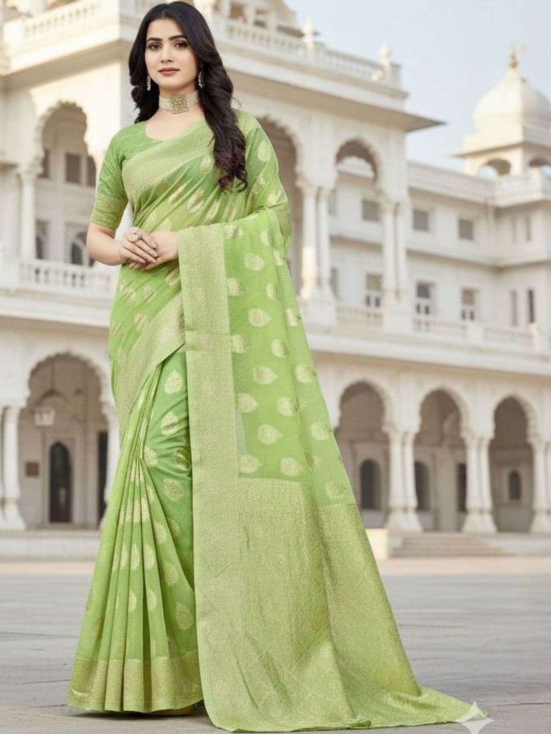 Varutex Woven Design Zari Banarasi Saree - view 1