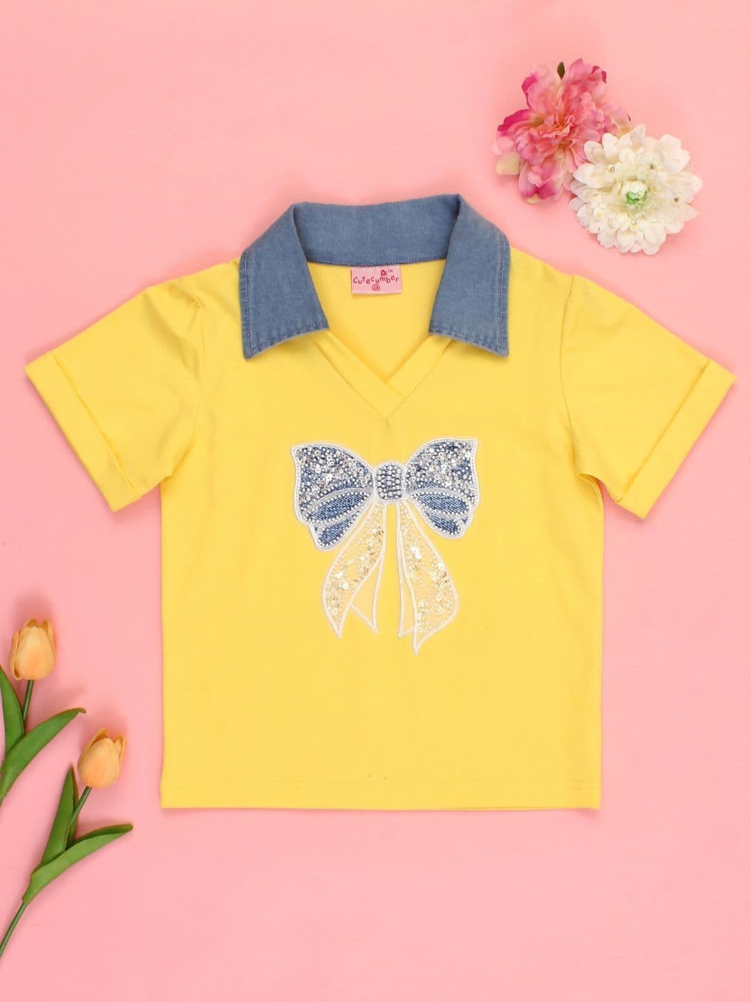CUTECUMBER Girls Cotton Tops - view 1