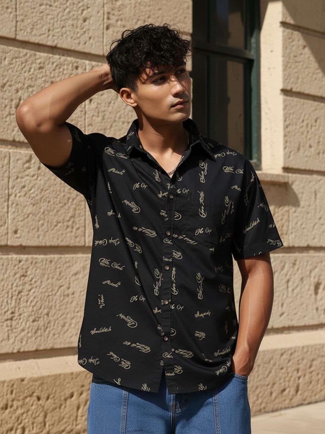 The Roadster Life Co. Pure Cotton Opaque Printed Relaxed Fit Casual Shirt - view 1
