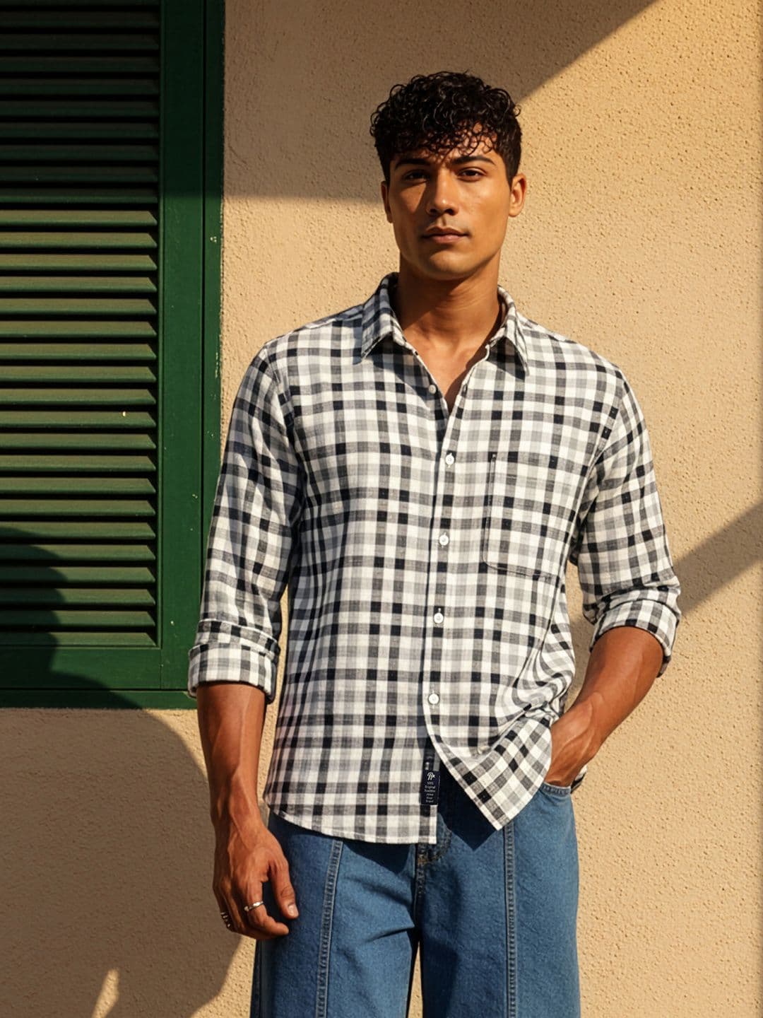 The Roadster Life Co. Checked Pure Cotton Casual Shirt - view 1