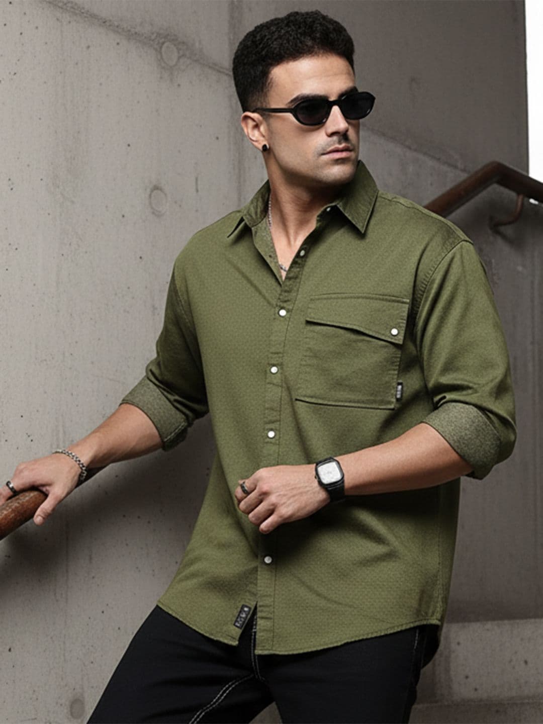 The Roadster Life Co. Relaxed Fit Drop-Shoulder Sleeves Casual Shirt - view 1