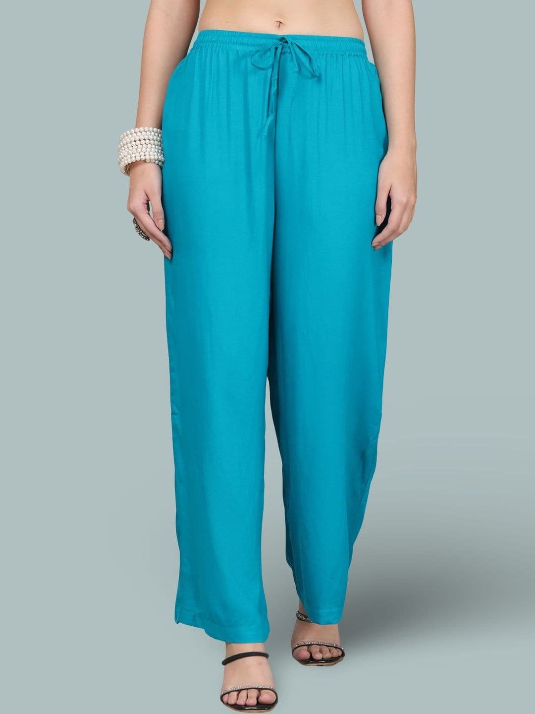 Jinfo Women Flared Ethnic Palazzos - view 1