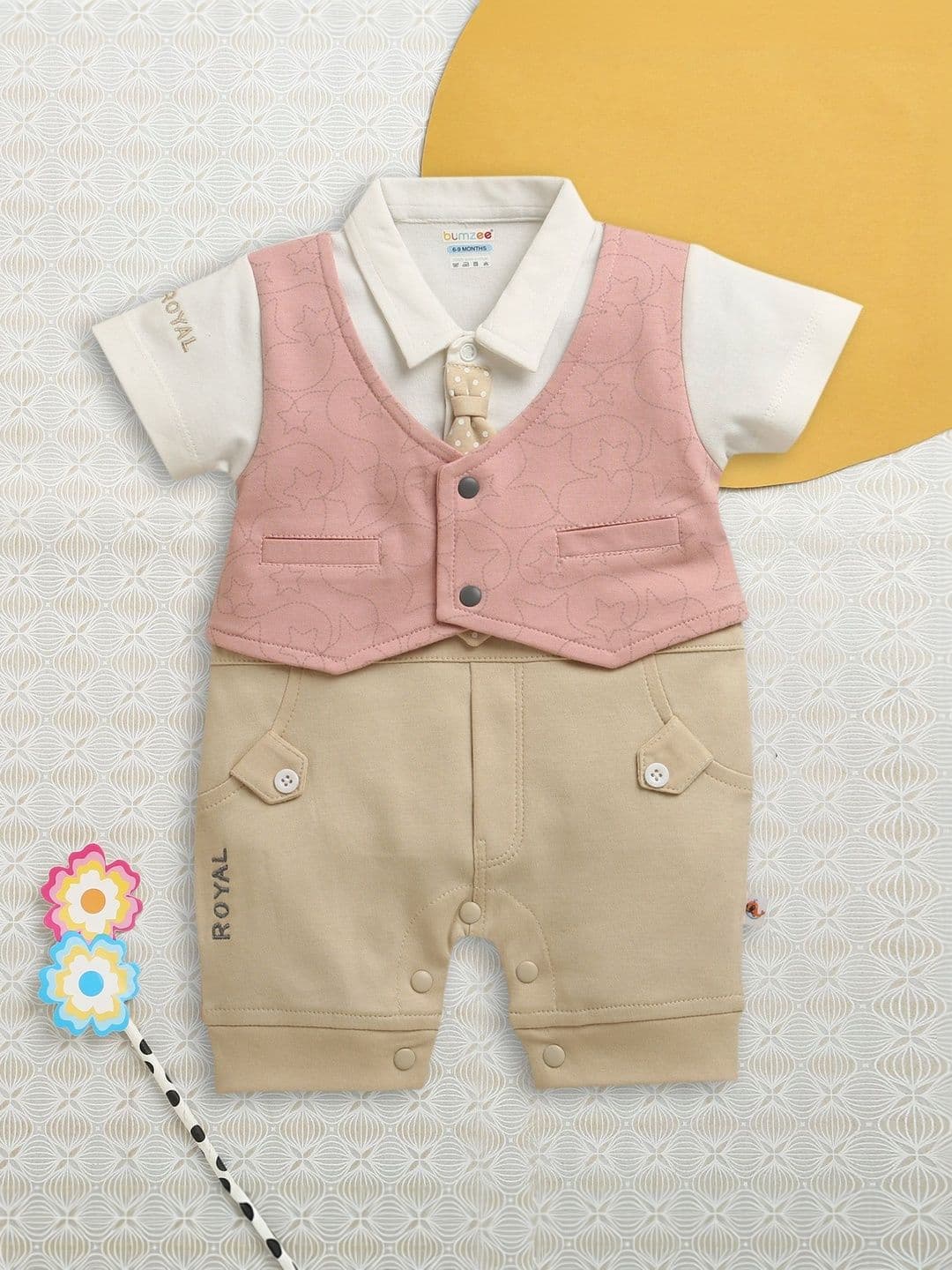 BUMZEE Infants Boys Cotton Rompers - view 1
