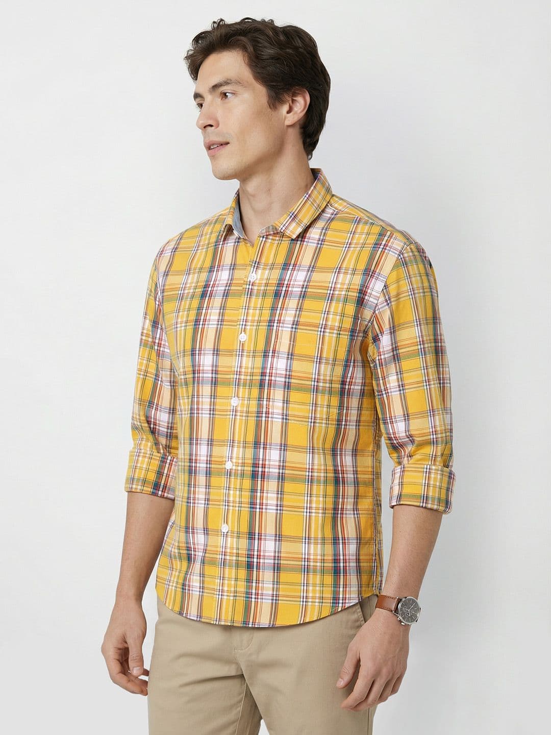 Mast & Harbour Men Regular Fit Checked Casual Shirt - view 1