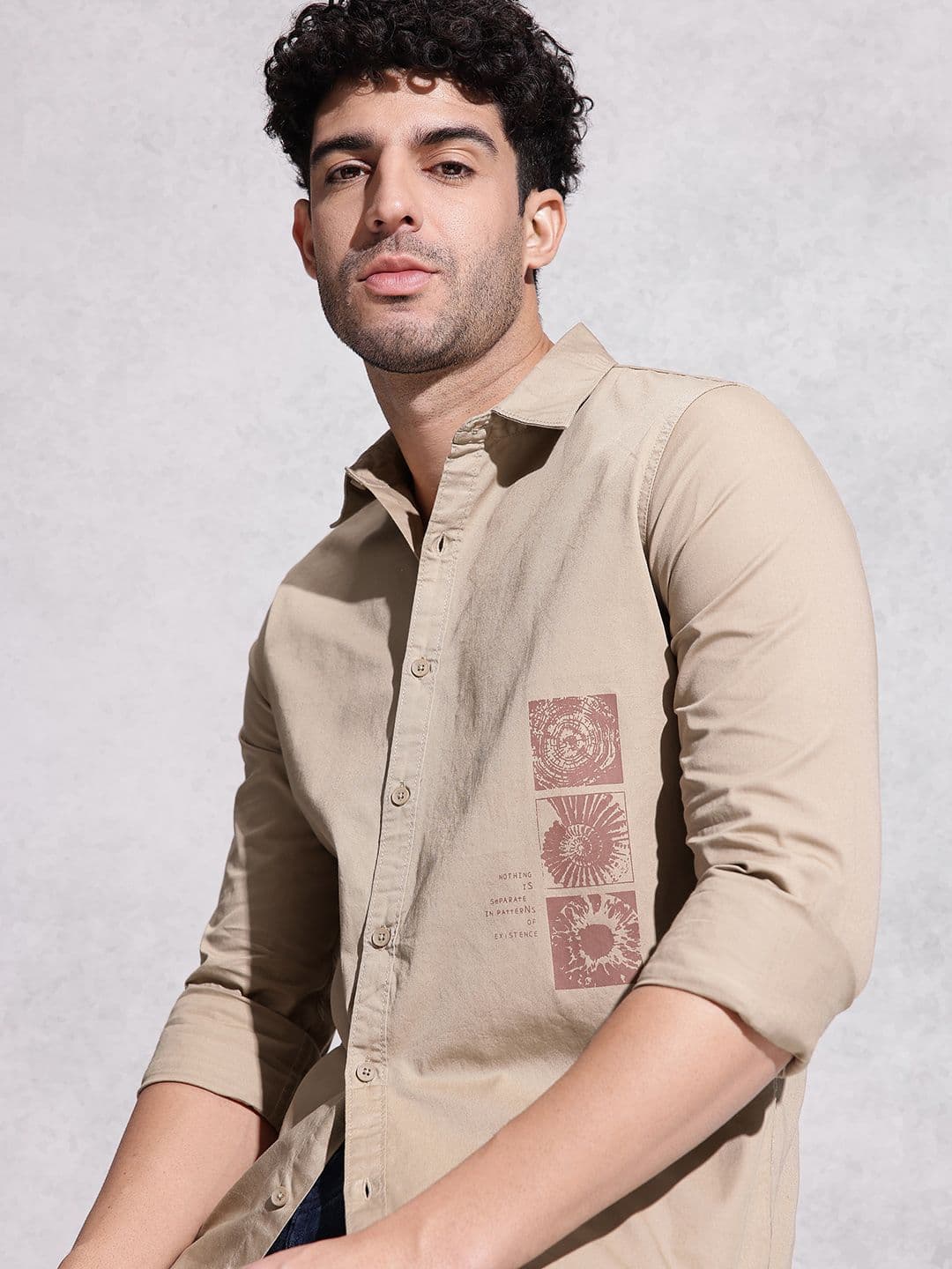 WROGN Graphic Printed Pure Cotton Casual Shirt - view 1