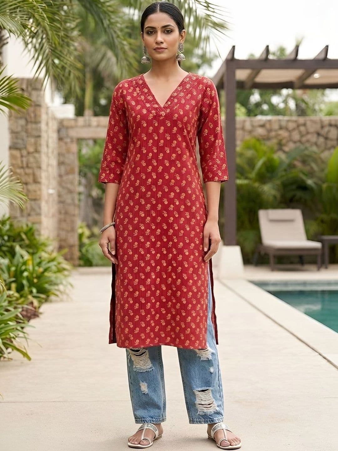 Nayo Women Ethnic Motifs Printed Kurta - view 1