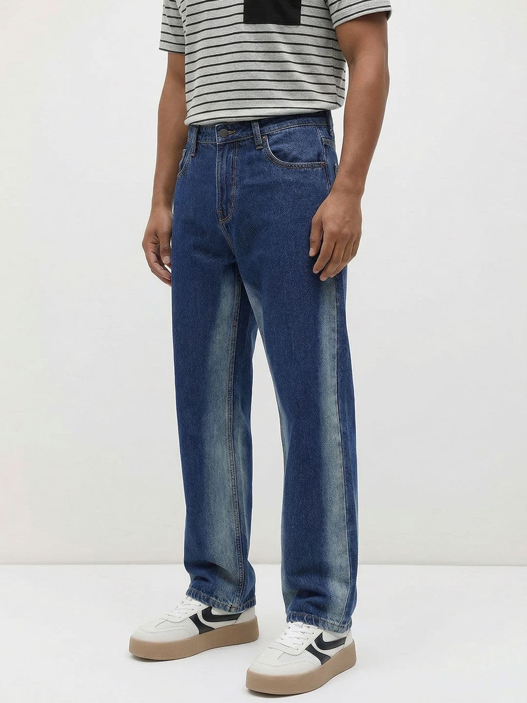 The Roadster Life Co. Men Straight Fit Heavy Fade Jeans - view 1