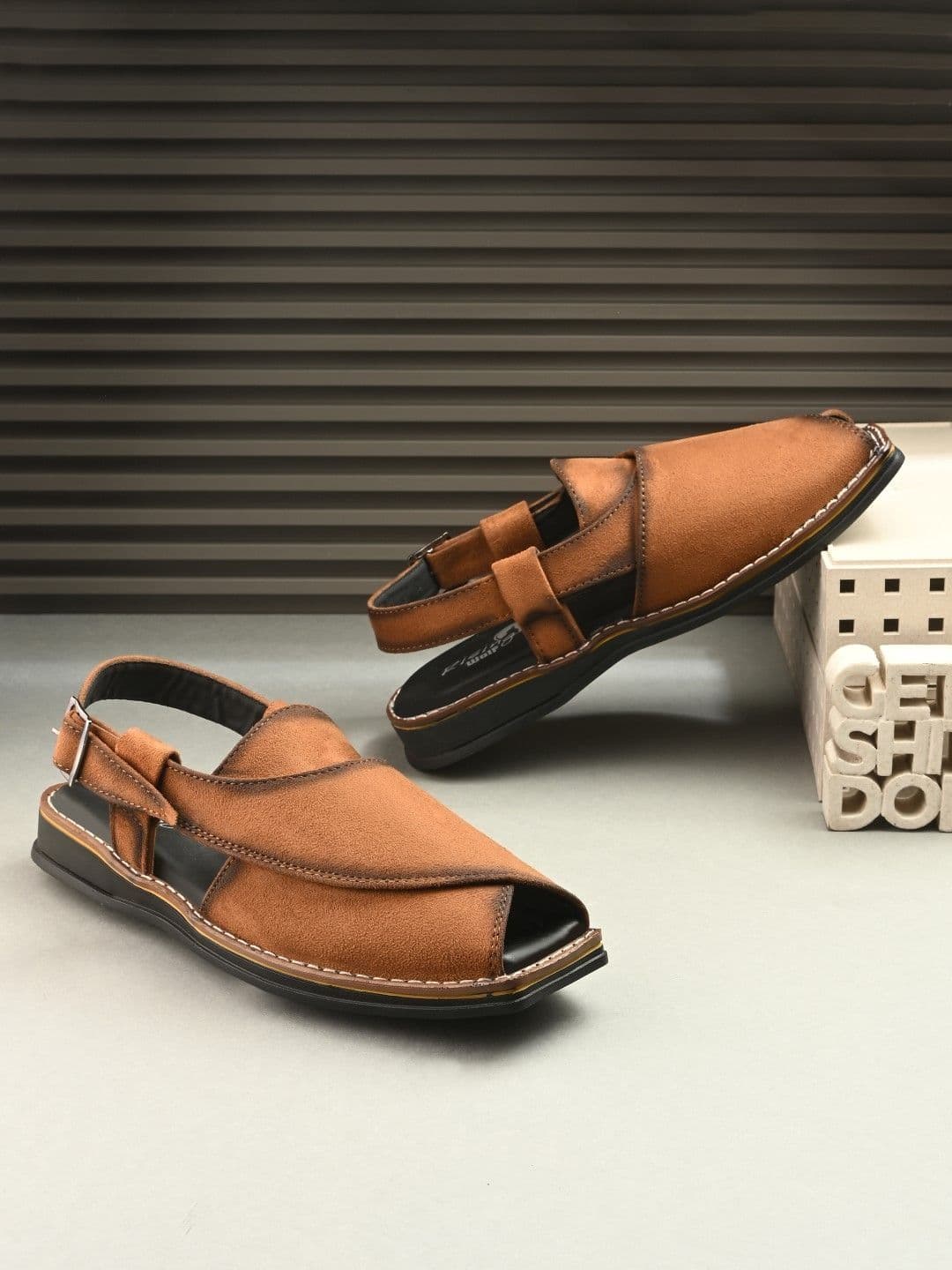 HERE&NOW Men Comfort Ethnic Sandals - view 1