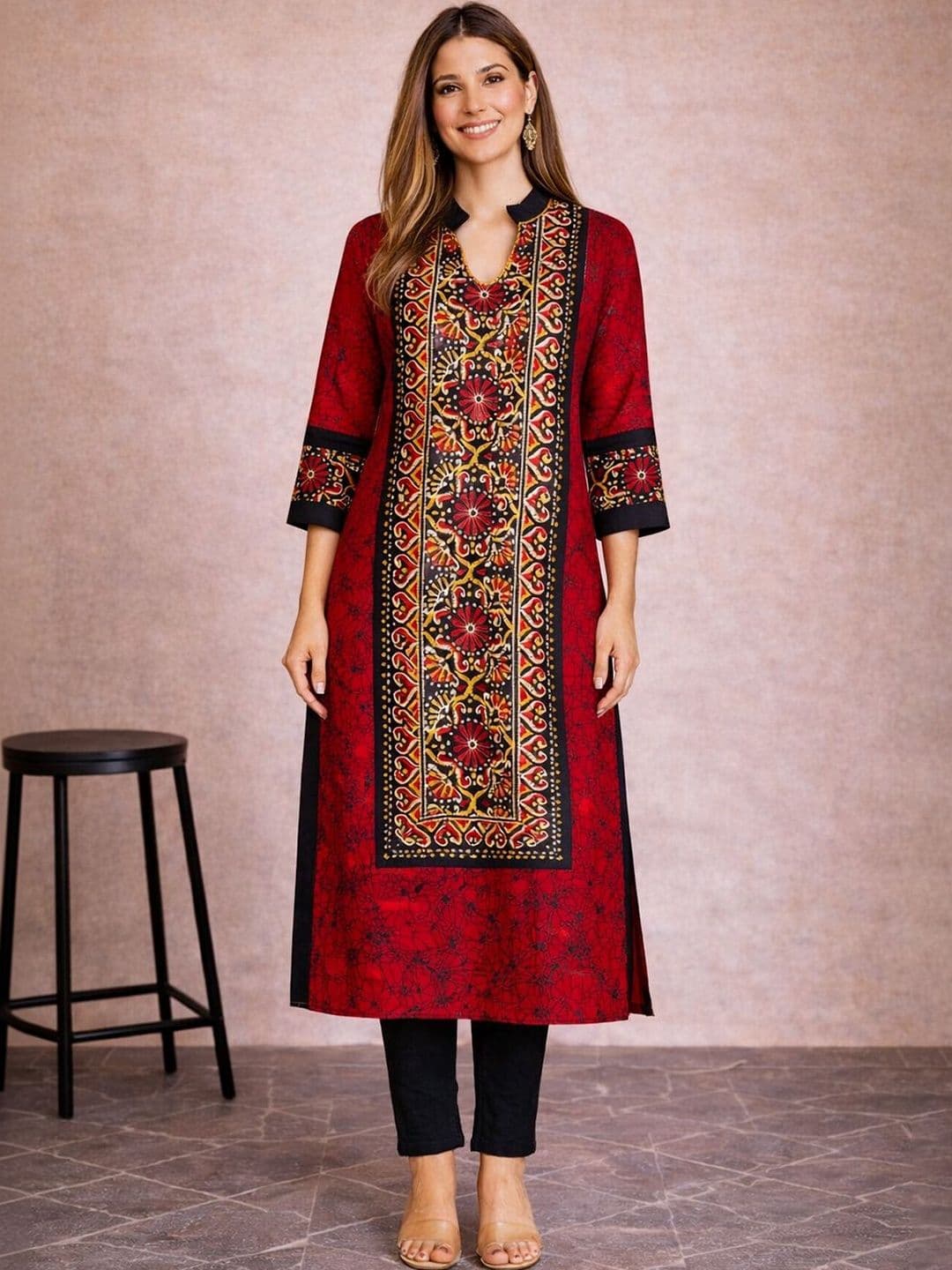 FashionRiti Women Ethnic Motifs Printed Indie Prints Kurta - view 1