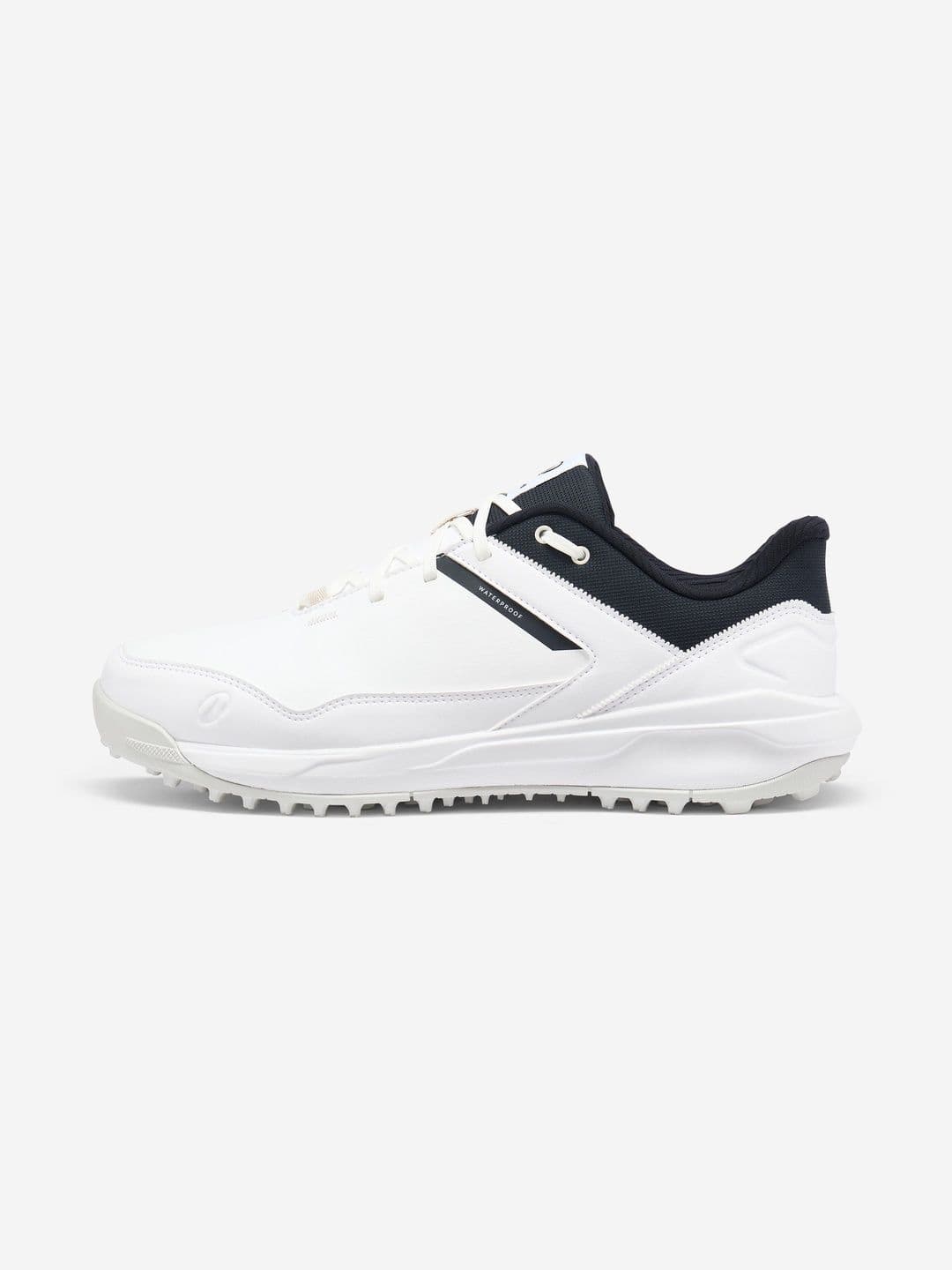 Decathlon Inesis - Men White and Navy Blue MW500 Waterproof Golf Shoes - view 1