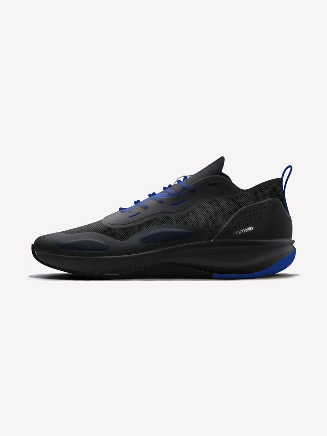 Decathlon Kipsta - Adults Black Xover 100 Mid Cut Foot Support Basketball Shoes