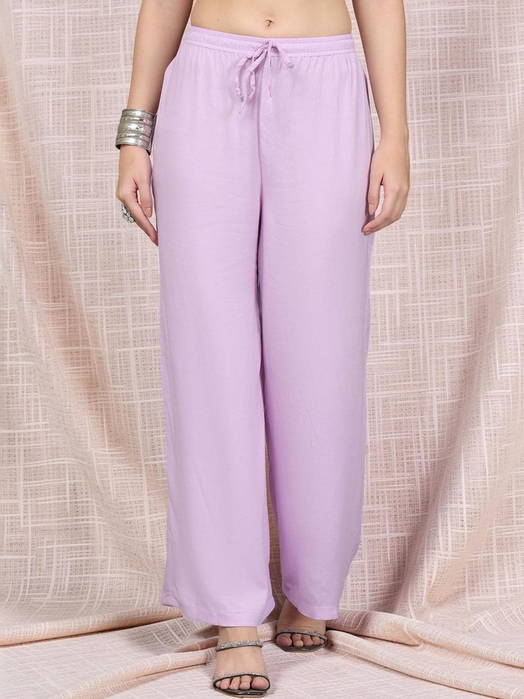 KALINI Women Flared Ethnic Palazzos - view 1