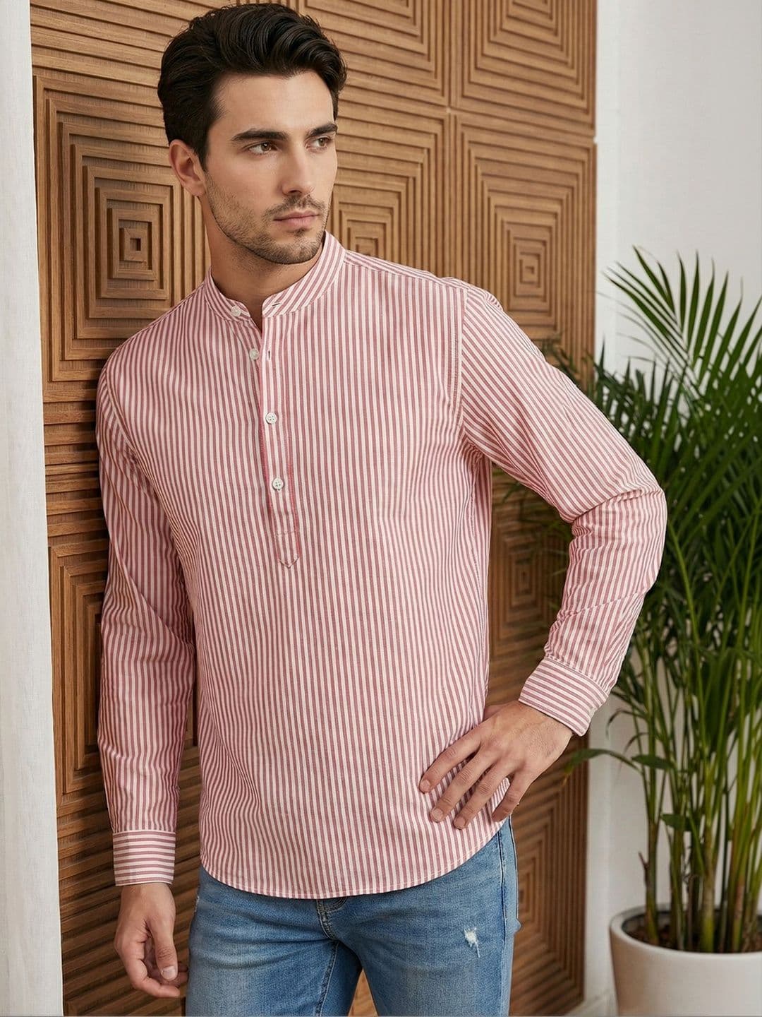 Jompers Men Striped Kurta - view 1