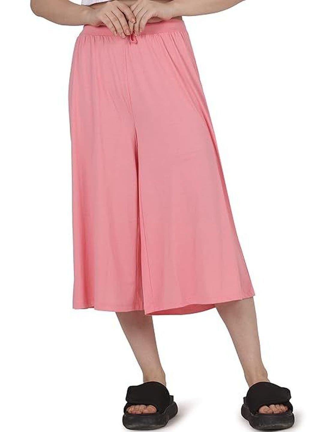 Frenchtrendz Women Knitted Cropped Palazzos - view 1